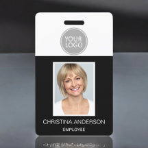 Aangepaste Werknemersnaam Logo Foto Zakelijk Werk