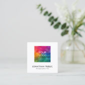 Aangepaste werknemersnaam QR Code Bedrijf Logo Contactkaartje (Staand voorkant)