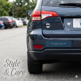 Aangepaste werktitel en naam Car Bumpersticker