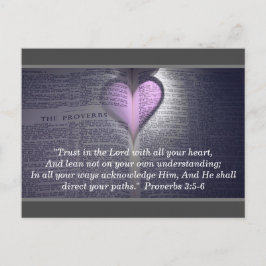 Aangepaste werkwoorden 3:5-6 Bijbel Verse Heart Tr Briefkaart