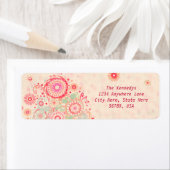 Aangepaste wervelingen & cirkels Retouradreslabels Etiket (Insitu)