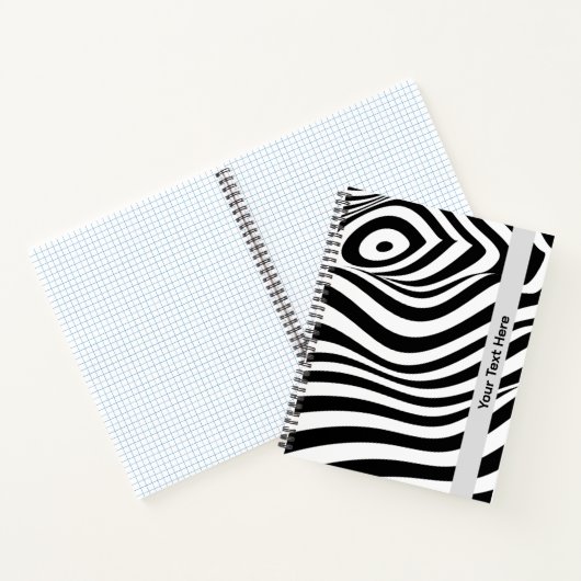 Aangepaste wervelpatroon Notitieboek – geometrisch (Binnen)