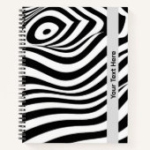Aangepaste wervelpatroon Notitieboek – geometrisch (Voorkant)