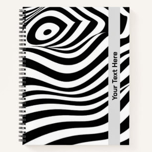 Aangepaste wervelpatroon Notitieboek – geometrisch