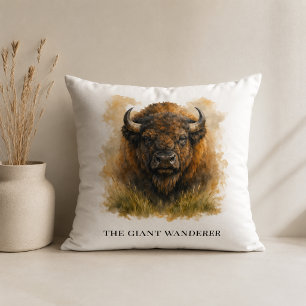 Aangepaste Western Bison Bank Accent Kussen
