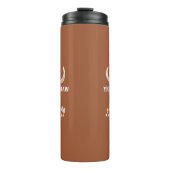 Aangepaste Westerne bruiloft Bachelorette Party Gr Thermosbeker (Voorkant)