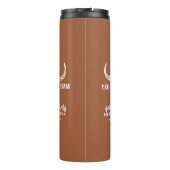 Aangepaste Westerne bruiloft Bachelorette Party Gr Thermosbeker (Achterkant)