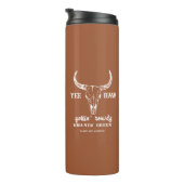 Aangepaste Westerne bruiloft Bachelorette Party Gr Thermosbeker (Geroteerd rechts)