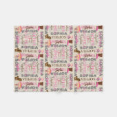 Aangepaste Westerne Cowgirl Horse Lover Collage Na Fleece Deken (Voorkant (Horizontaal))