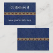 Aangepaste Westerne persoonlijke Visitekaartjes (Voorkant / Achterkant)