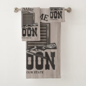 Aangepaste Westerne riftbout Pistolen Oude balie Bad Handdoek (Insitu)