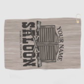 Aangepaste Westerne riftbout Pistolen Oude balie Golfhanddoek (Horizontaal)