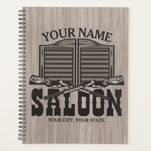 Aangepaste Westerne riftbout Pistolen Oude balie Planner (Voorkant)