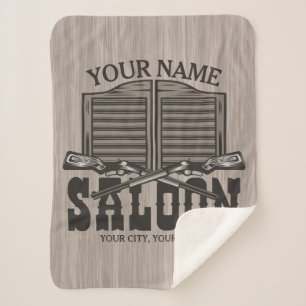 Aangepaste Westerne riftbout Pistolen Oude balie Sherpa Deken