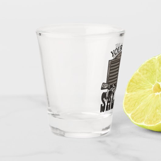 Aangepaste Westerne riftbout Pistolen Oude balie Shot Glas (Links)