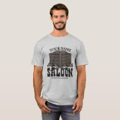 Aangepaste Westerne riftbout Pistolen Oude balie T-shirt (Voorkant volledig)