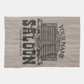 Aangepaste Westerne riftbout Pistolen Oude balie Theedoek (Horizontaal)