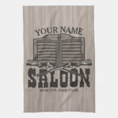 Aangepaste Westerne riftbout Pistolen Oude balie Theedoek (Verticaal)