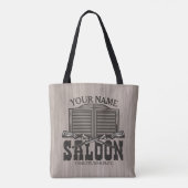 Aangepaste Westerne riftbout Pistolen Oude balie Tote Bag (Achterkant)
