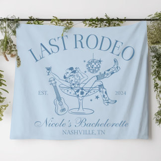 Aangepaste Westerse Bruidsmeisjes Banner Laatste R Wandkleed