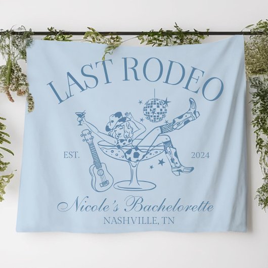 Aangepaste Westerse Bruidsmeisjes Banner Laatste R Wandkleed