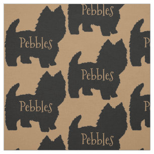 Aangepaste Westie Hond of West Highland White Terr Stof