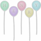 Aangepaste whimsical-ballonnen van Bright Pastel Sticker (Voorkant)