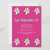 Aangepaste Whimsical Lente Daisy Baby Shower Kaart (Achterkant)