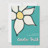 Aangepaste Whimsical Lente Daisy Baby Shower Kaart (Voorkant)