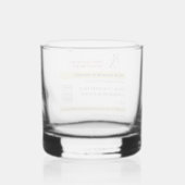 Aangepaste Whiskey Voorschrift Tumbler Whisky Glas (Achterkant)