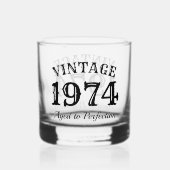 Aangepaste whisky drink glas 50th Verjaardagscadea (Voorkant)