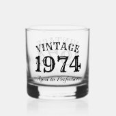 Aangepaste whisky drink glas 50th Verjaardagscadea (Achterkant)