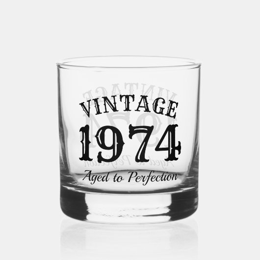 Aangepaste whisky drink glas 50th Verjaardagscadea (Achterkant)
