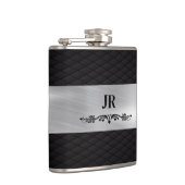 Aangepaste whisky en bourbon vinyl verpakte fles heupfles (Rechts)