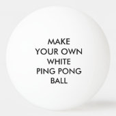 Aangepaste WHITE Ping Pong Ball (Voorkant)