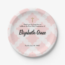 Aangepaste White Pink Gold Cross First Community