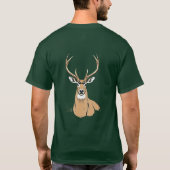 aangepaste whitetail heren t-shirt (Achterkant)