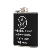 Aangepaste Wiccan/Pagan Pentacle Hip Flask Heupfles (Links)