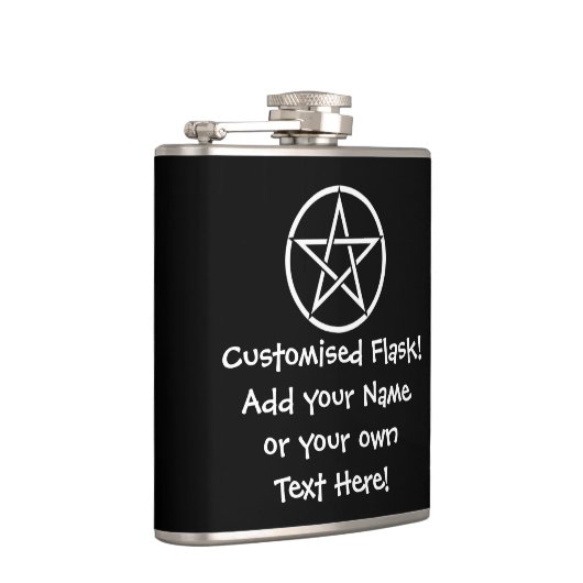 Aangepaste Wiccan/Pagan Pentacle Hip Flask Heupfles (Rechts)