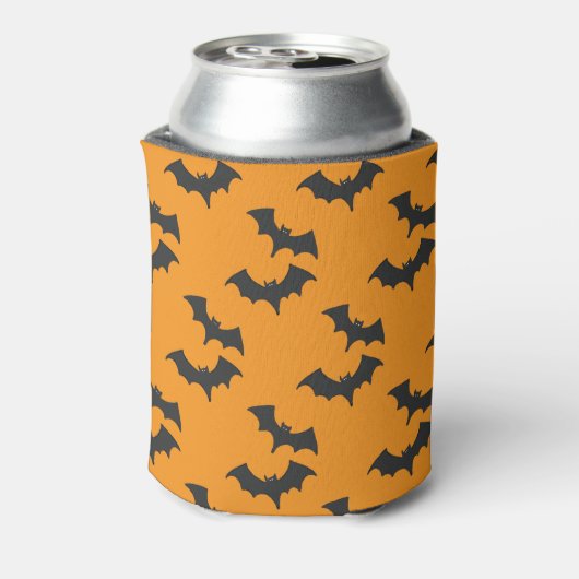 Aangepaste Wicked Spooky Halloween Bats Design Bee Blikjeskoeler (Blikje Achterkant)