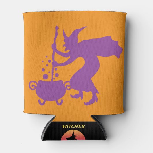 Aangepaste Wicked Witches Brouwen Bier Blikjeskoeler (Voorkant)