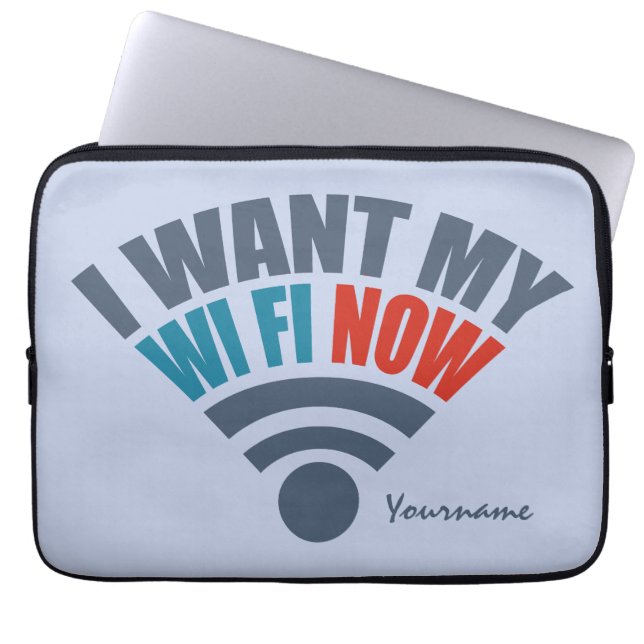 Aangepaste WiFi-laptophoezen Laptop Sleeve (Voorkant)