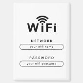 Aangepaste WiFi-magneet voor gastnetwerk op kantoo Magneet (Voorkant)
