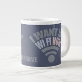 Aangepaste WiFi-mokken Grote Koffiekop (Voorkant rechts)