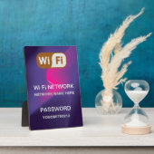 Aangepaste WiFi-netwerkwachtwoord Info Rainbow Col Fotoplaat (Zijkant)