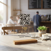 Aangepaste WiFi QR-code | Netwerkwachtwoord modern Acryl Bord