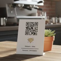 Aangepaste WiFi QR-code | Netwerkwachtwoord modern
