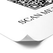 Aangepaste WiFi QR | Eenvoudige Netwerkscan Weerga Poster (Hoek)