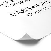 Aangepaste WiFi QR | Wat is de WiFi-code weergave Poster (Hoek)