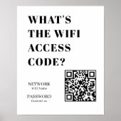 Aangepaste WiFi QR | Wat is de WiFi-code weergave Poster (Voorkant)